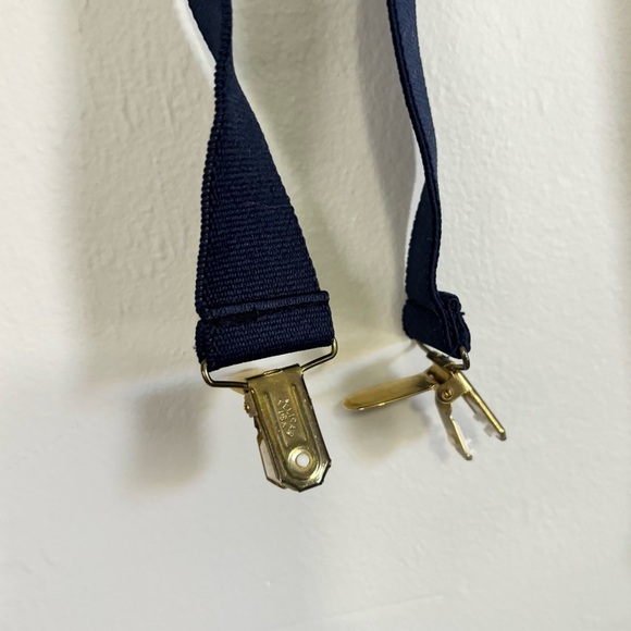 Vintage Men’s PELICAN USA Silk Suspenders Braces Red Multi Geometric Print OS - Picture 5 of 8